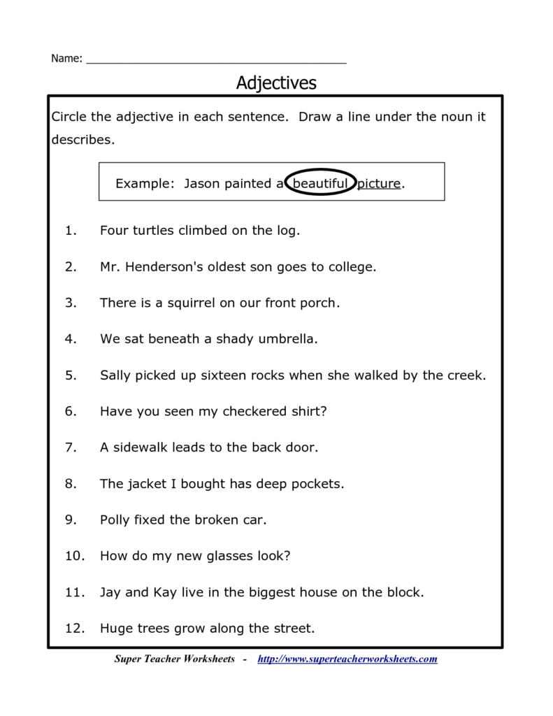 15 Nouns And Adjectives Worksheets Worksheeto - Adjectives Nouns Worksheet