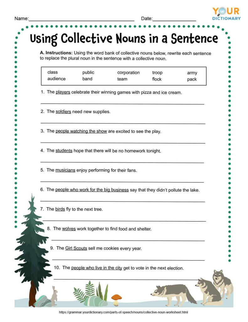 2nd Grade Collective Noun Worksheet - Collective Nouns Worksheets Second Grade