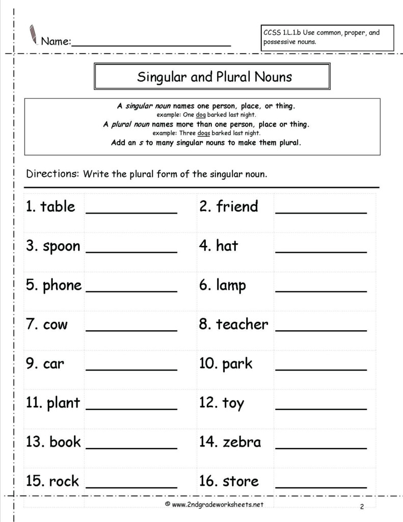 3rd Grade Plurals Worksheet - Plural Noun Worksheets 3Rd Grade