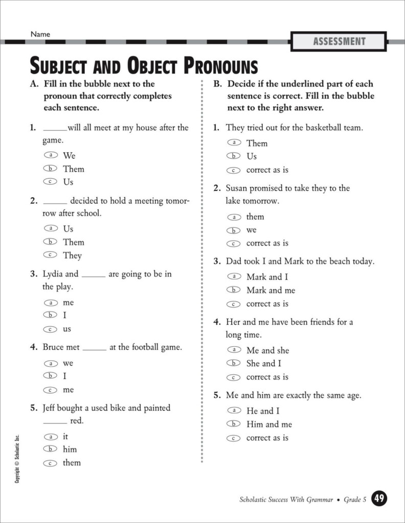 5th Grade Noun Worksheet - 5Th Grade Nouns Worksheets