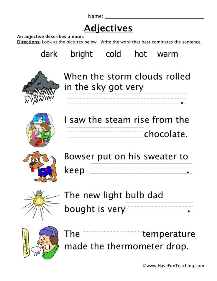 Adjectives Practice Worksheet 5th Grade - Noun And Adjective Worksheets 5Th Grade