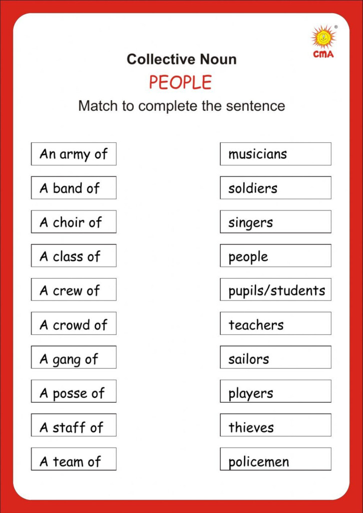 Collective Nouns Worksheet For Grade 2 - Collective Nouns 2Nd Grade Worksheets