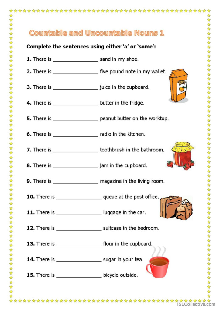 Countable And Uncountable Nouns Quantifiers Exercises Pdf Remoteasl  - Countable Nouns And Uncountable Nouns Worksheet Pdf