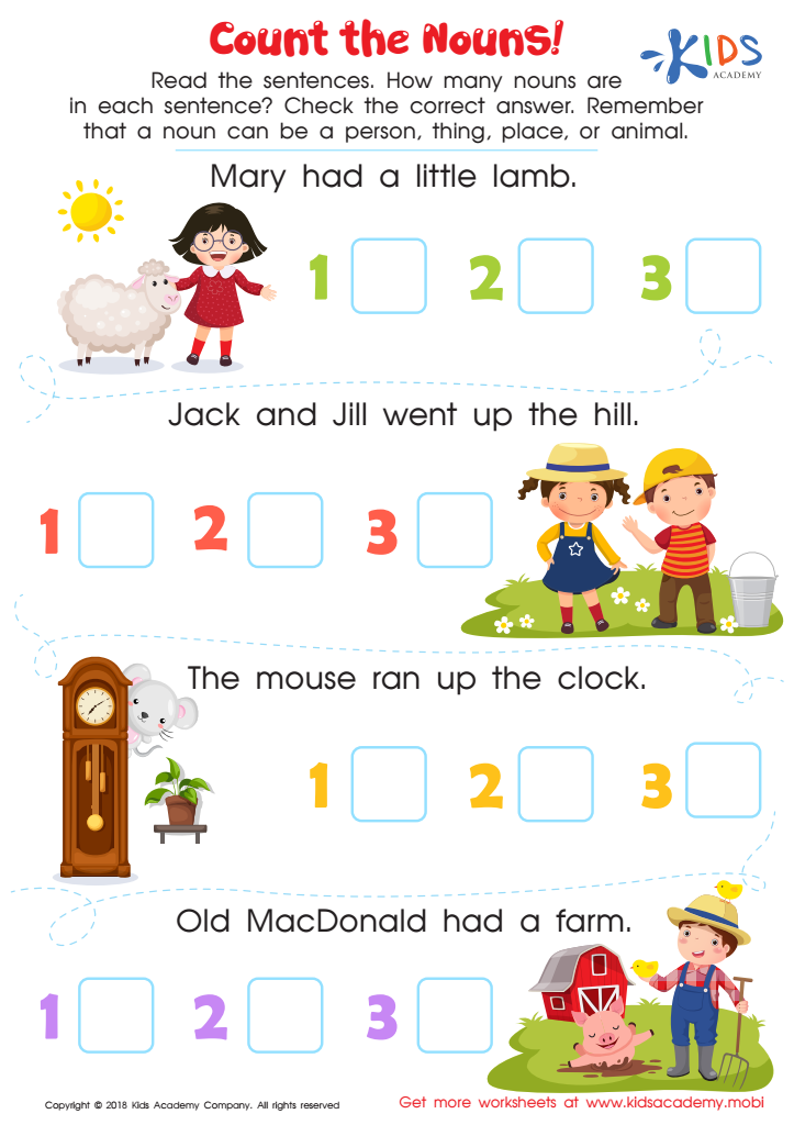 Countable Nouns Worksheet - Noun Number Worksheet Pdf