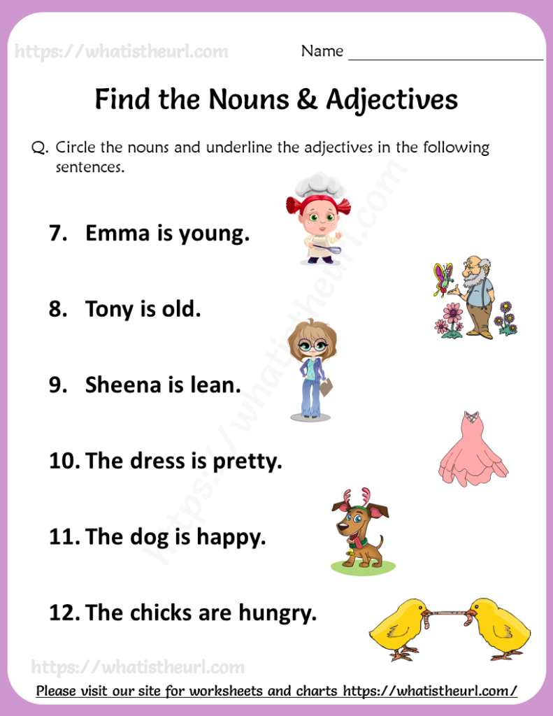 Find the nouns adjectives worksheet 3 Your Home Teacher - Nouns Used As Adjectives Worksheet