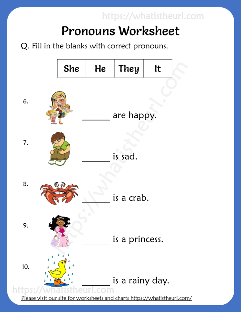 Free Printable Pronouns Worksheets - Free Printable Worksheets Nouns And Pronouns