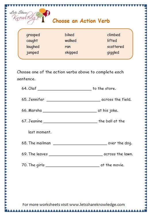 Grade 4 Grammar Worksheet - 4Th Grade English Noun Verb Worksheet