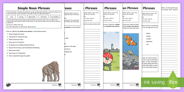 KS2 Expanded Noun Phrases Year 3 6 Worksheet - Expanded Noun Phrases Worksheet Ks2