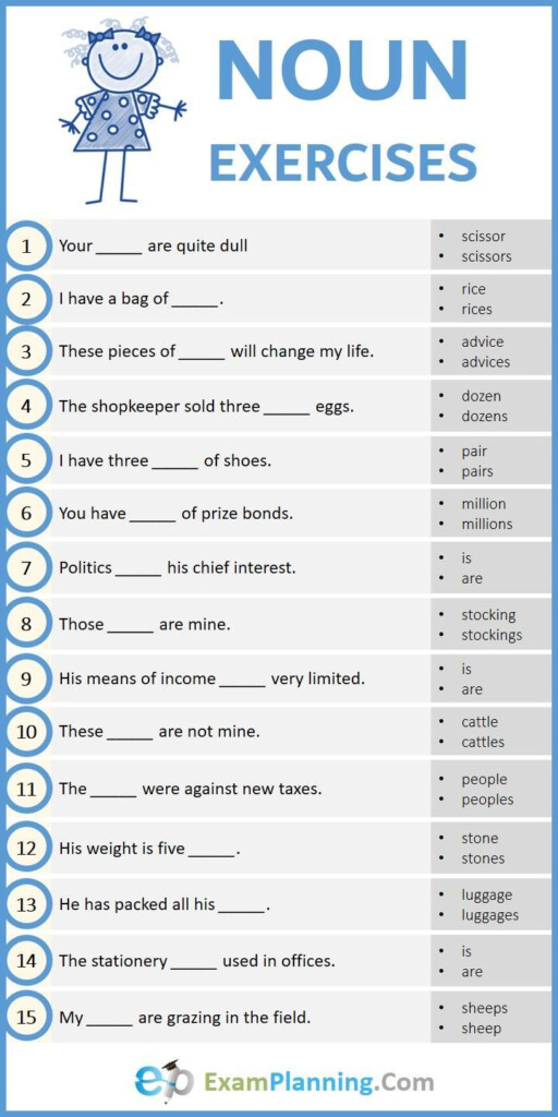 Noun Clauses Worksheet With Answers - Nouns Worksheet For Class 5 With Answers