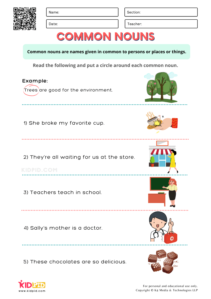 Nouns Proper And Common Worksheets - First Grade Worksheet Common And Proper Nouns