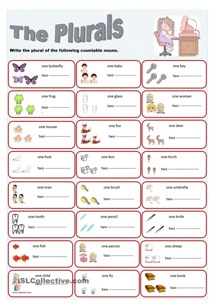 Singular And Plural Verb Worksheet - Singular And Plural Nouns And Verbs Worksheets