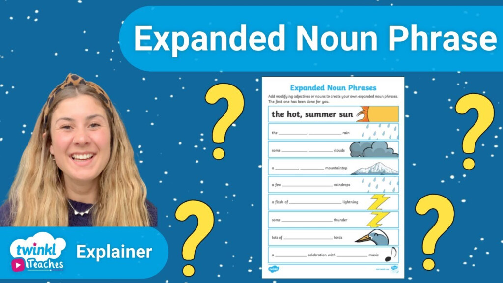 Twinkl KS1 Expanded Noun Phrases Worksheet YouTube - Expanded Noun Phrases Worksheet Ks1