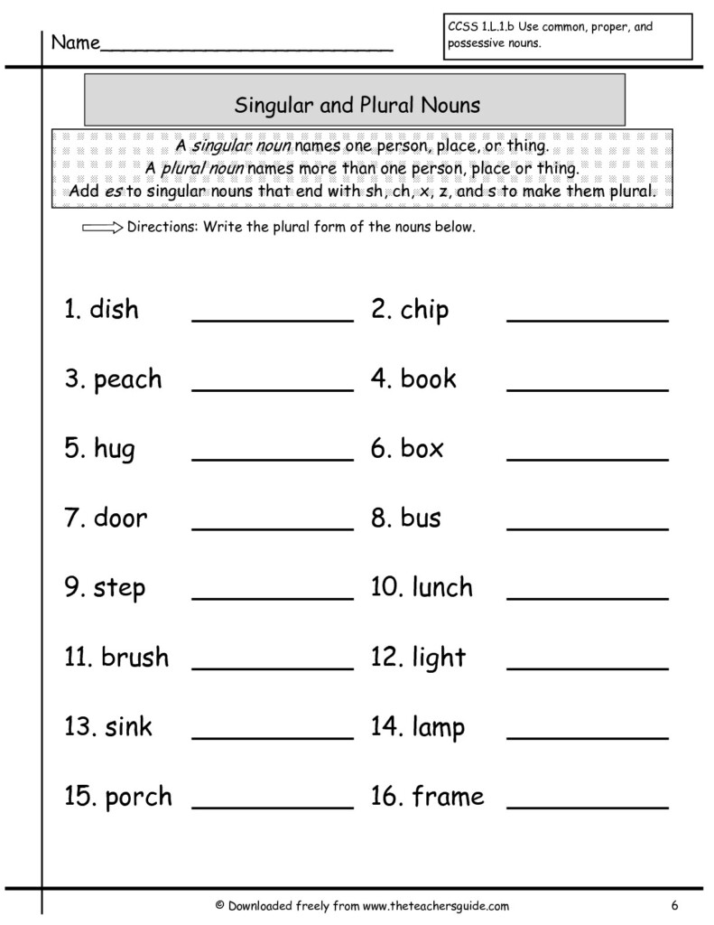 Worksheet Plural Nouns 3rd Grade - Plural Noun Worksheets 3Rd Grade