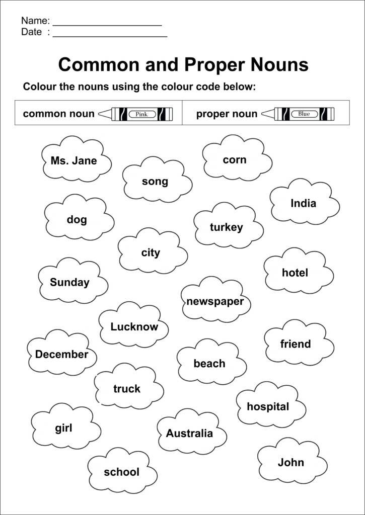 10 Common And Proper Noun Worksheets Coo Worksheets - Common And Proper Nouns Worksheets