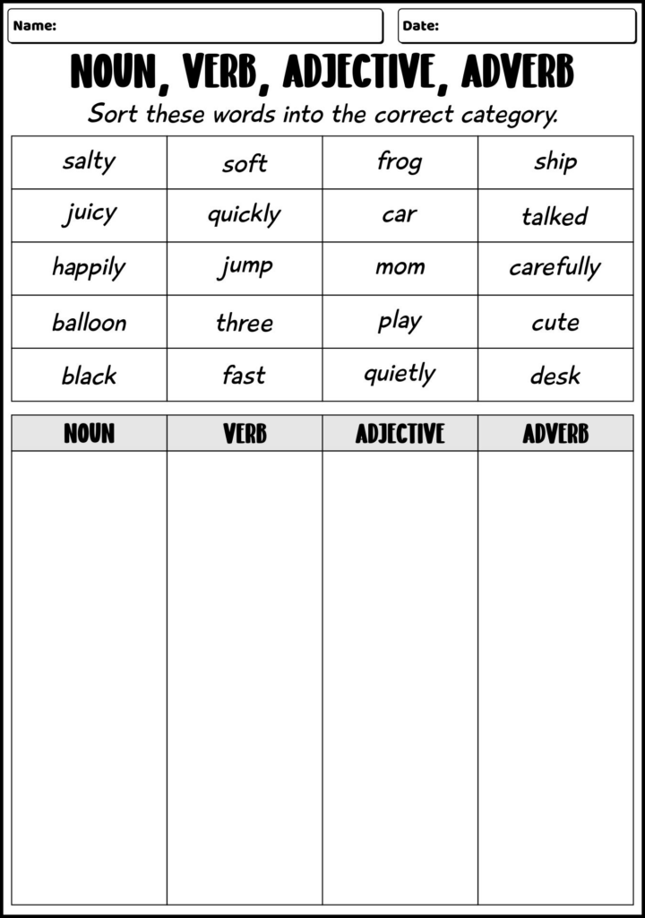 15 Nouns And Verbs Worksheets Sentences Worksheeto - Identify Nouns And Verbs In A Sentence Worksheet