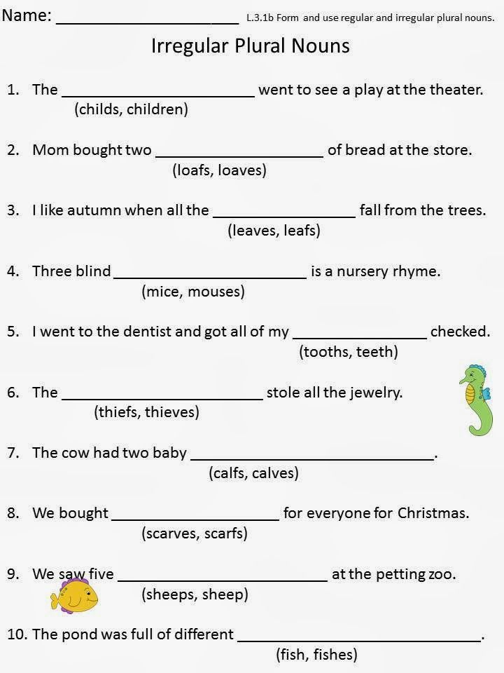 3rd Grade Irregular Plural Nouns Worksheet Grade 3 Thekidsworksheet - Irregular Plural Nouns Worksheet 3Rd Grade Pdf