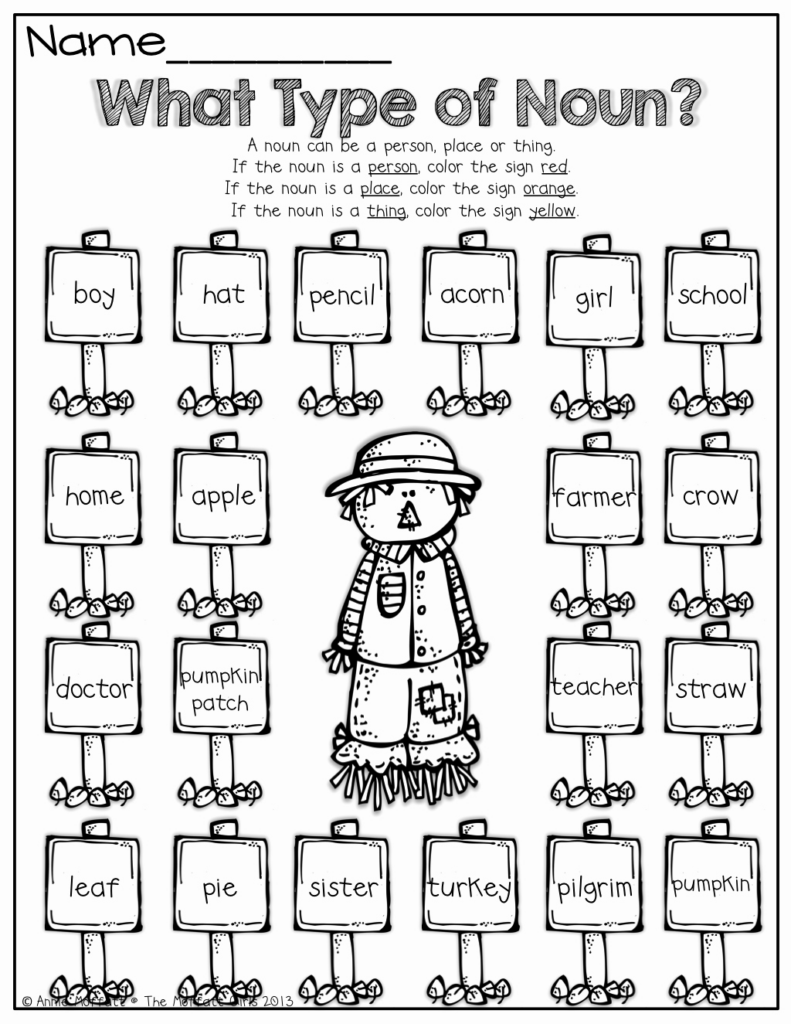 50 Proper Nouns Worksheet 2nd Grade - Free Printable Nouns Worksheets For Second Grade