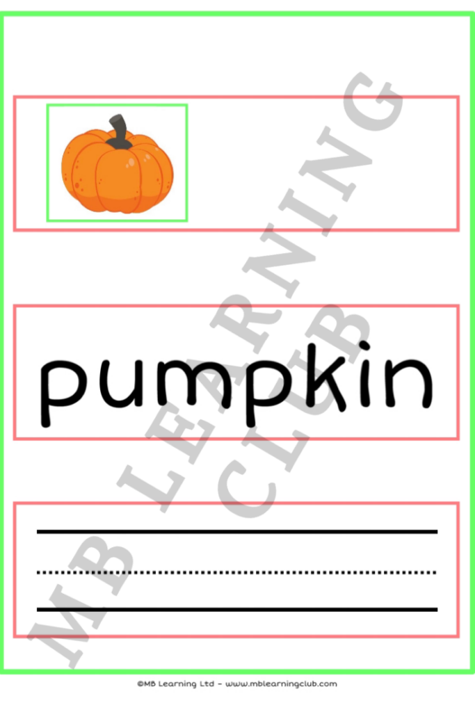 Autumn Nouns Practise Teaching Resources - Autumn Nouns Worksheet