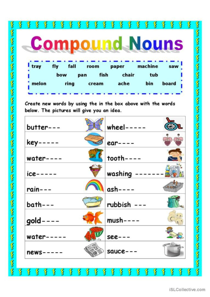 Compound Nouns English ESL Worksheets Pdf Doc - Compound Nouns Worksheet Pdf