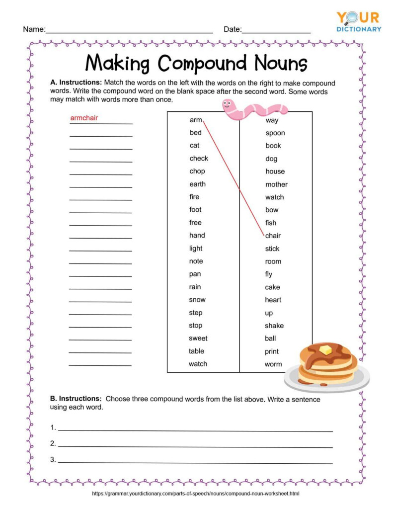 Compound Nouns Worksheet - Compound Noun Worksheet For Grade 5