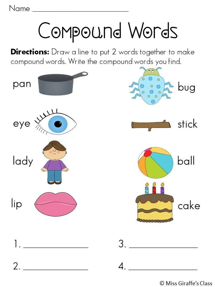 Compound Words For Grade 1 Worksheet - Compound Nouns Worksheet Pdf Grade1