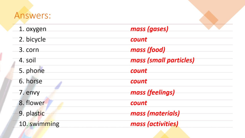 Count And Mass Nouns Worksheets Grade 3 - Count And Mass Nouns Worksheets Grade 3