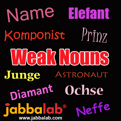 German Weak Nouns JabbaLab Language Blog - German Weak Noun Worksheet