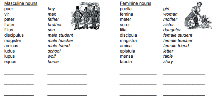 Latin Ellen McHenry s Basement Workshop - Noun Adjective Agreement Latin Cambridge Worksheet