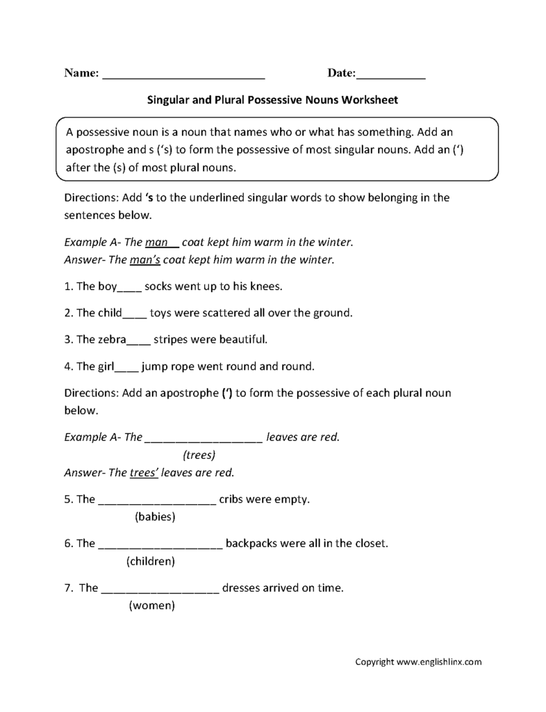 Nominative Functions Of Nouns Worksheets - Nominative Noun Worksheet