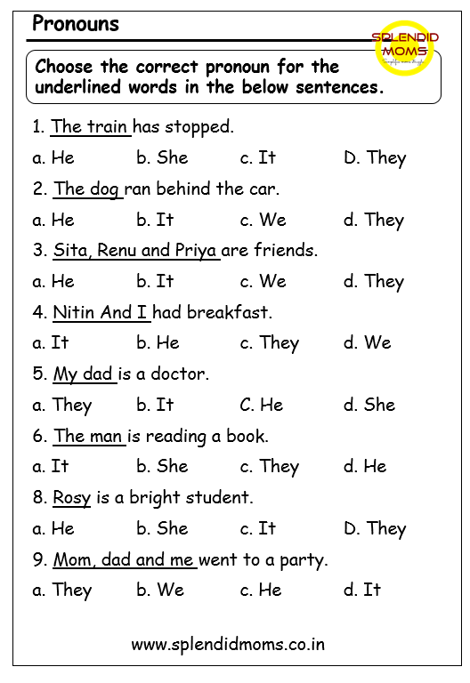 Noun And Pronoun Worksheets - Nouns And Pronouns Worksheets Year 6