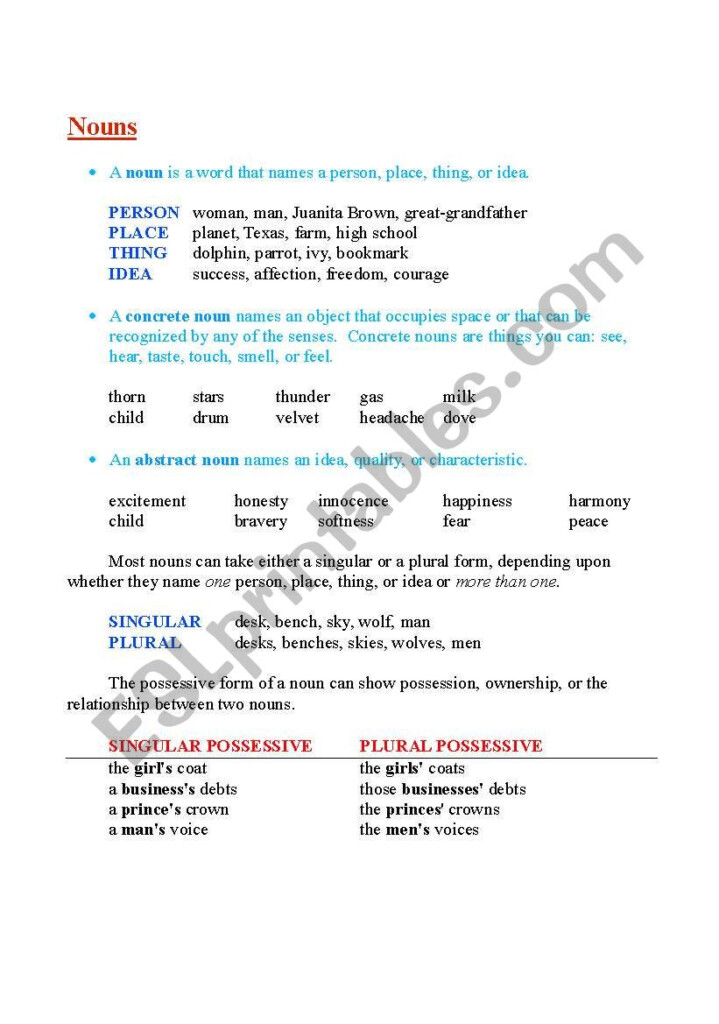 Noun Phrase Worksheets With Answers - Noun Phrase Worksheet With Answers