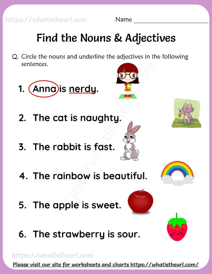 Nouns And Adjectives Worksheet For Grade 1 Nouns And Adjectives  - Noun And Adjective Worksheets For Grade 1