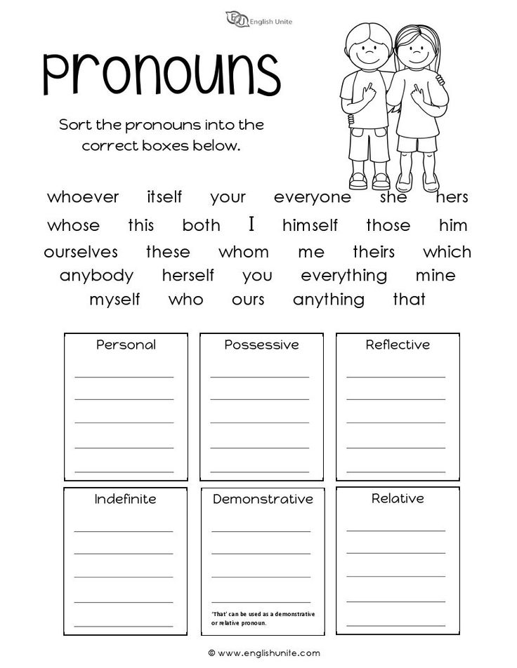 Nouns And Pronouns Worksheets - Noun Or Pronoun Worksheet