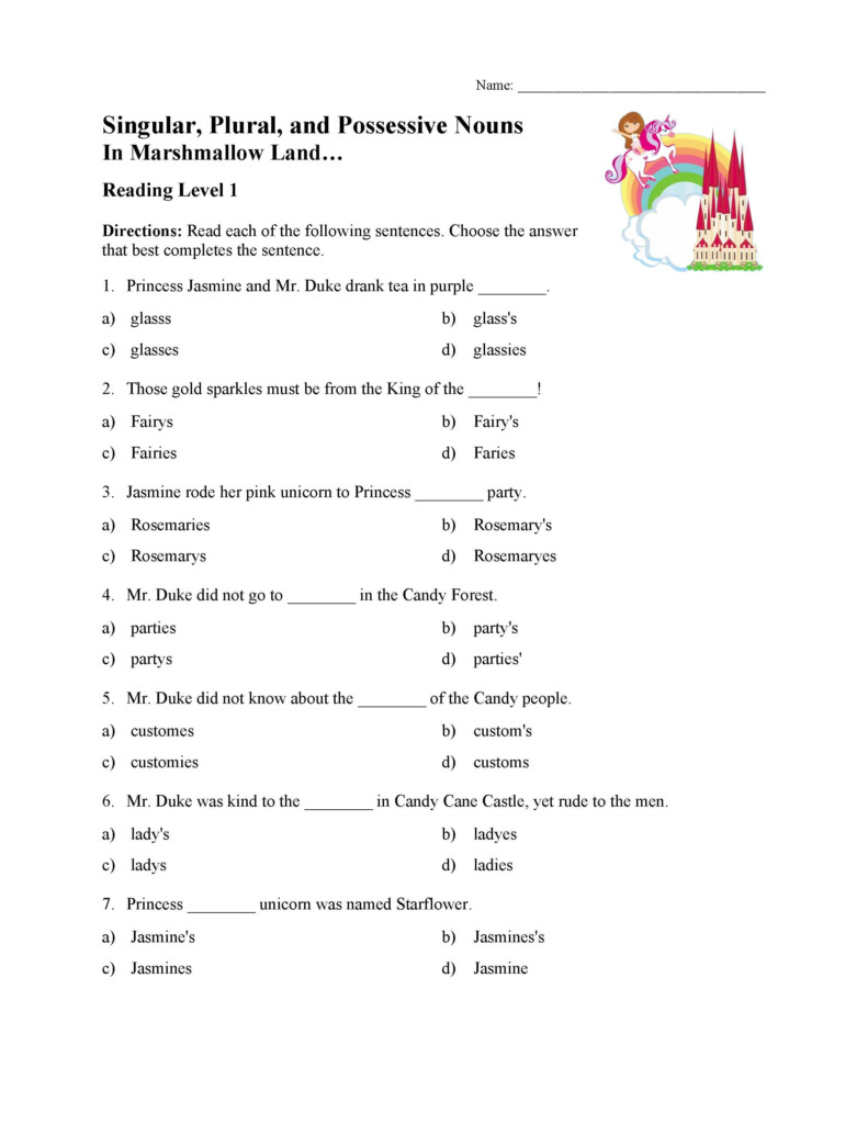 Nouns Worksheet For 5th Grade - 5Th Grade Worksheets Nouns