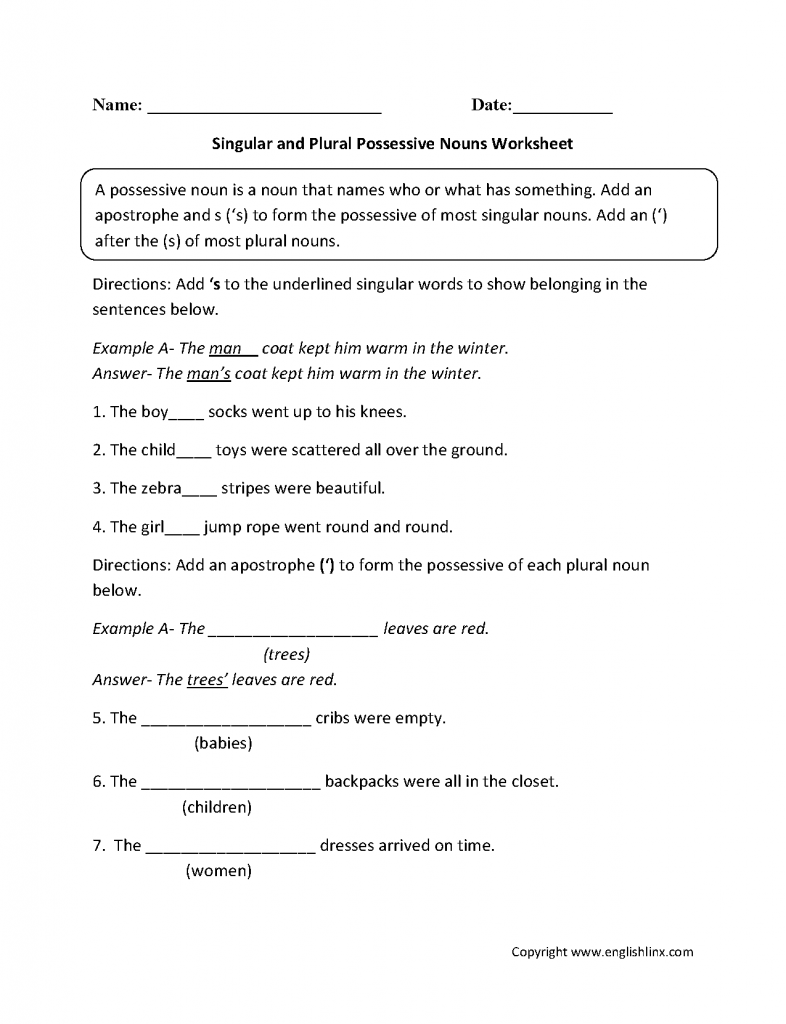 Nouns Worksheets 5th Grade - Noun Worksheets For 5Th Grade