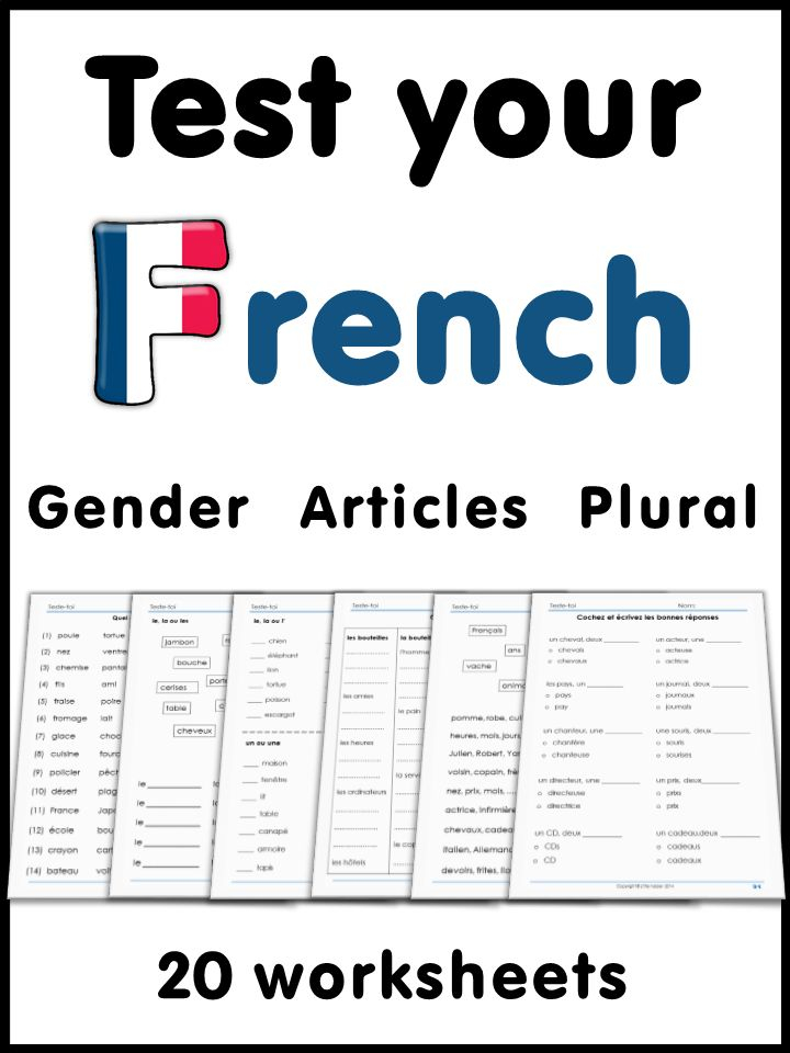 Pin On FRENCH Learning - French Nouns And Articles Worksheet