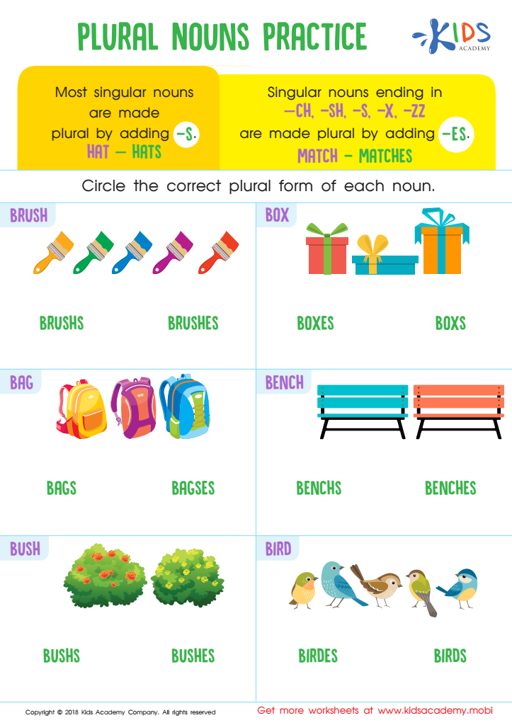 Plural Nouns Worksheet Download Free Printables For Kids 46 OFF - Write The Plural Form Of The Following Nouns Worksheets