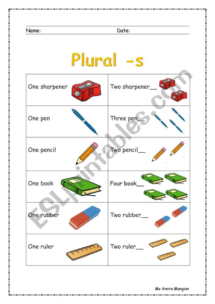 Plural S Or Es Worksheet - Kindergarten Plural Noun Worksheets S Or Es K12Readerk12Reader