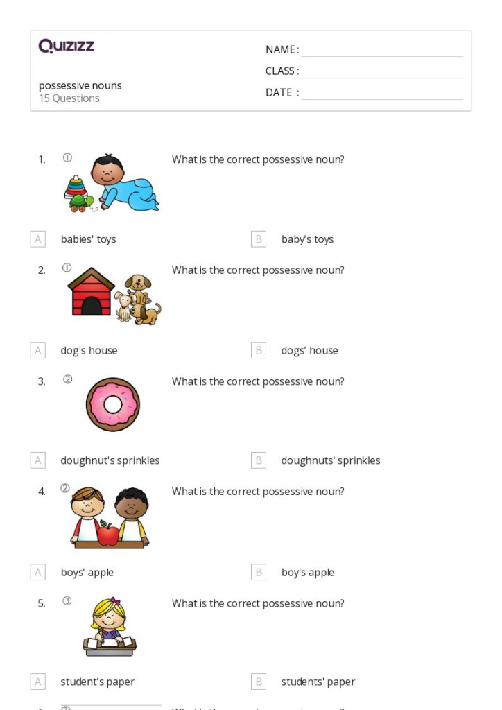 Possessive Apostrophes In Nouns Worksheet Education  - Apostrophe Noun Worksheets