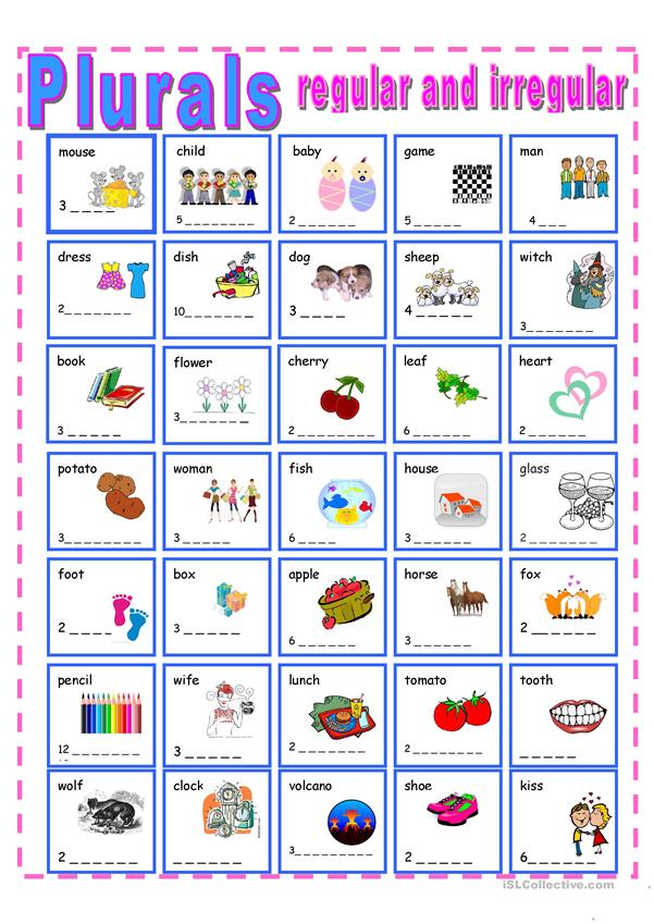 Regular And Irregular Plural Nouns Worksheets - Regular And Irregular Plural Nouns Worksheet Pdf