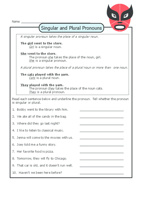 Singular And Plural Nouns Worksheets 4th Grade - Singular And Plural Nouns Worksheet 4Th Grade