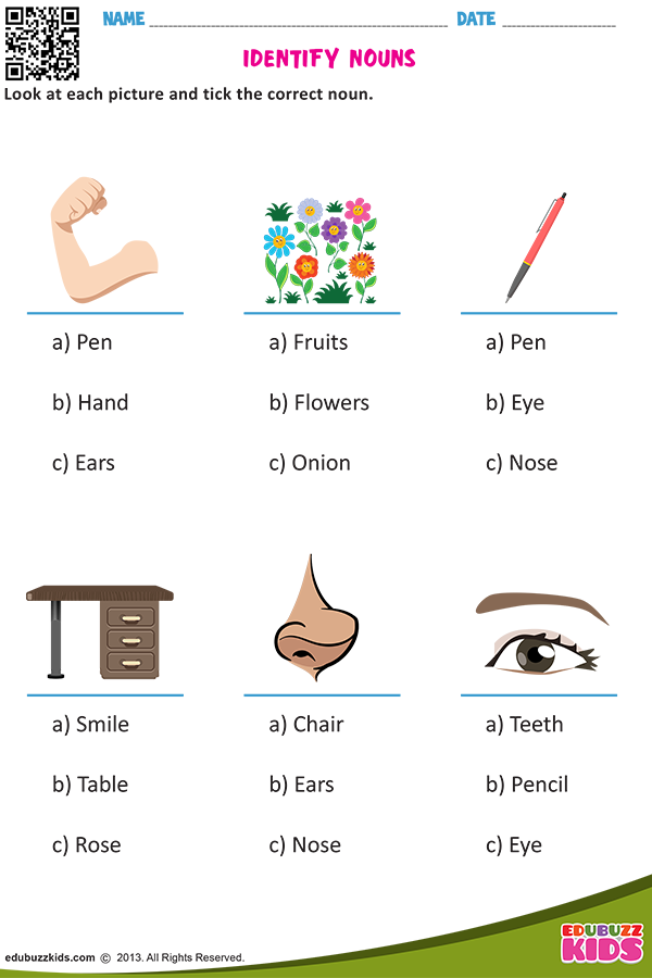 Worksheets On Identifying Nouns - Identifying Nouns Worksheet Elements Of Structure